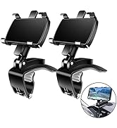 FONKEN Car Phone Mount, [2 Pack] Cell Phone Holder for Car 360 Degree Rotation Dashboard Clip Mou...