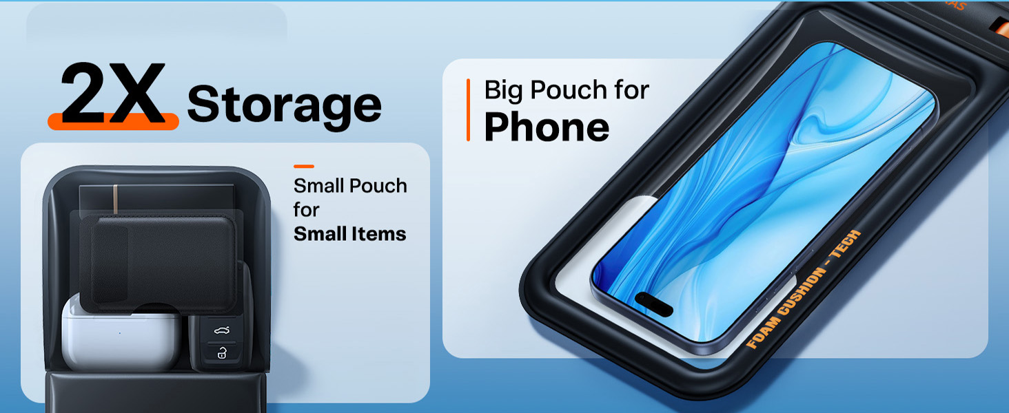 waterproof phone pouch Double Space