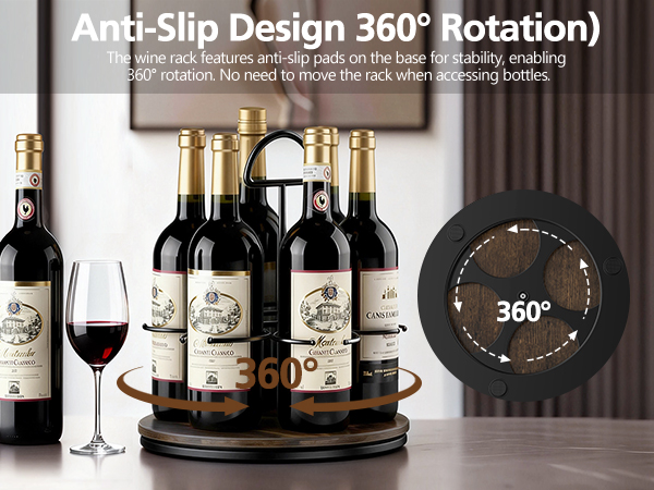 6-bottle wine rack