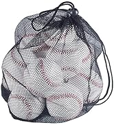 Tebery 12 Pack Standard Size T-Ball Training Baseballs, Reduced Impact Kids Safety Baseball, Unma...