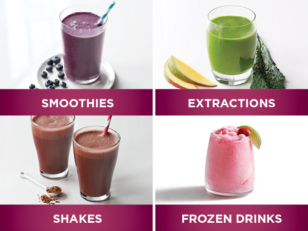 Smoothies, Extractions, Shakes &amp; Frozen Drinks