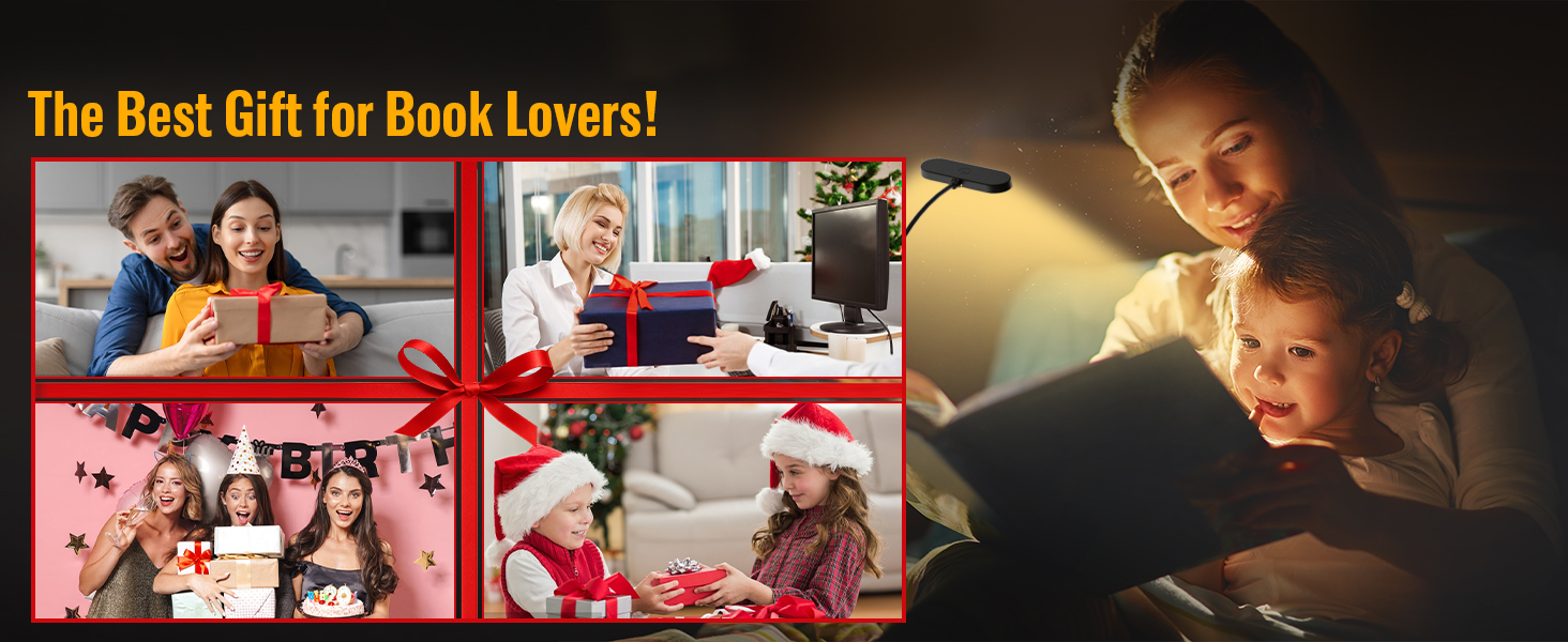 Reading lights for books in bed,the Best Gift for Book Lovers!