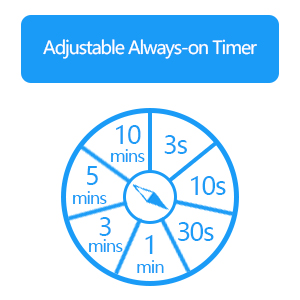 sensor's timeout features with options