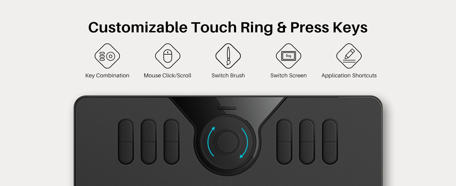 Customizable Touch Ring &amp;amp; Press Keys