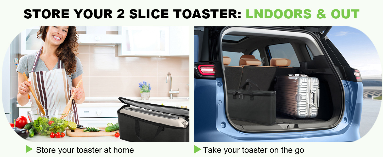 Portable outdoor toaster travel carrier case