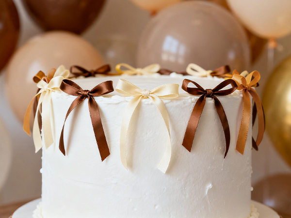 christmas ribbon brown
