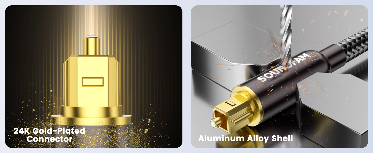 black gold-plated optical cable