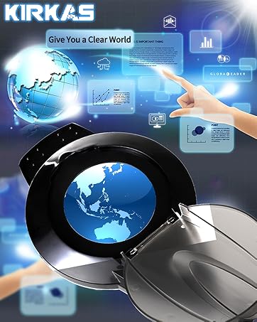 magnifying glass with light