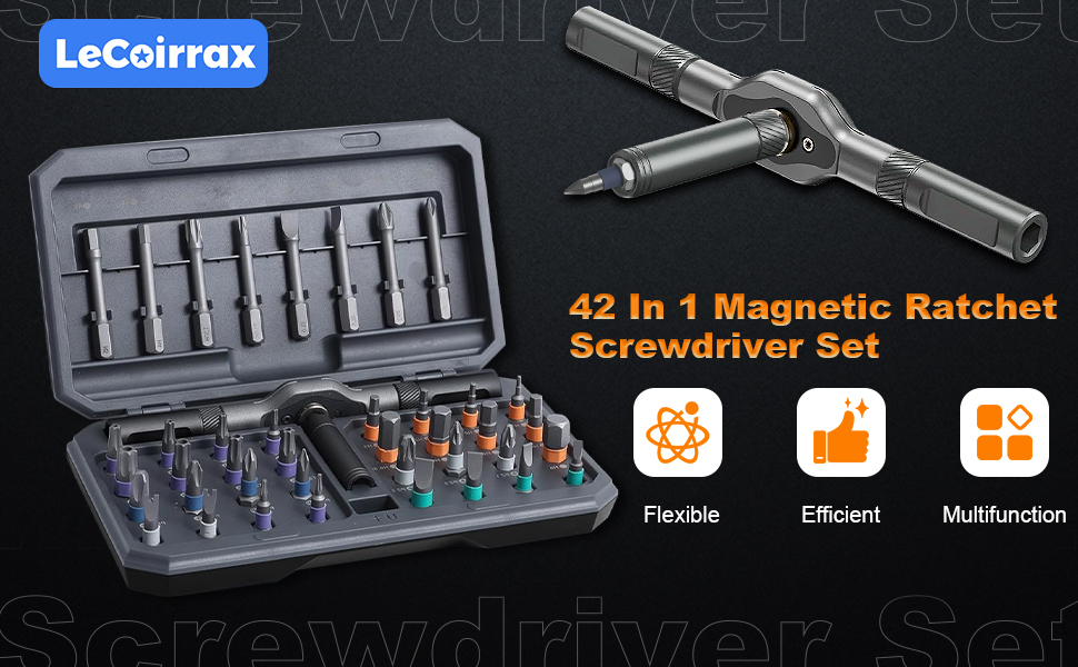 LeCoirrax 42-In-1 Magnetic Screwdriver Set
