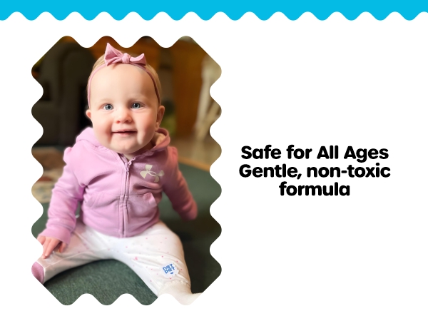 safe for all ages, gentle, non toxic