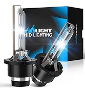 Nilight D2S HID Bulbs, 6000K Diamond White Xenon Replacement D2S HID Headlight Bulb,350% Lighting...