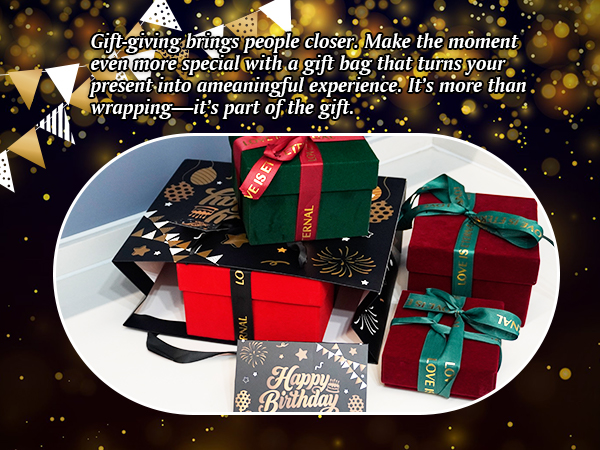 Black Birthday Gift Bag
