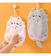 2PCS Funny Hand Towels, Decorative Hanging Towels Set, Quick Dry Soft Absorbent for Bathroom Kitc...