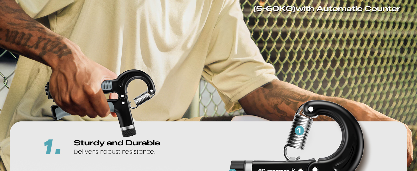 Grip Strength Trainer Adjustable Resistance Strength Trainer Hand Gripper &amp;amp;amp;amp;Strengthener