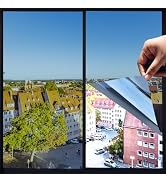 One Way Window Privacy Film with Tools, Heat Control Window Tint for Home, Explosion-Proof Premiu...