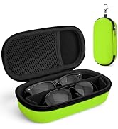 Fonwill Double Eyeglasses Case, Hard Travel Glasses Case for Men Women | EVA Hard Shell Dual Sung...