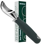 Beneno Heavy Duty Ice Cream Scoop with Comfortable Grip Long Handle, Upgraded Anti-fracture Durab...