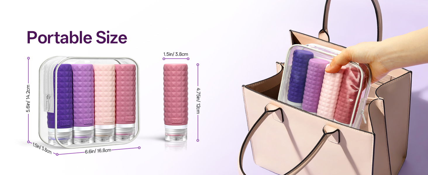 travel bottles for toiletries travel size containers silicone squeezable containers shampoo bottles