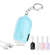 Hion 130dB Personal Safety Alarm for Women Upgraded Vibration Sensor, Rechargeable Self Defense A...