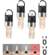 pearlstar LED Camping Night Lights Outdoor Magnetic Portable 4 Modes Emergency Lamp Battery Power...