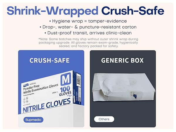 gloves comes with wrapped package for damage protection