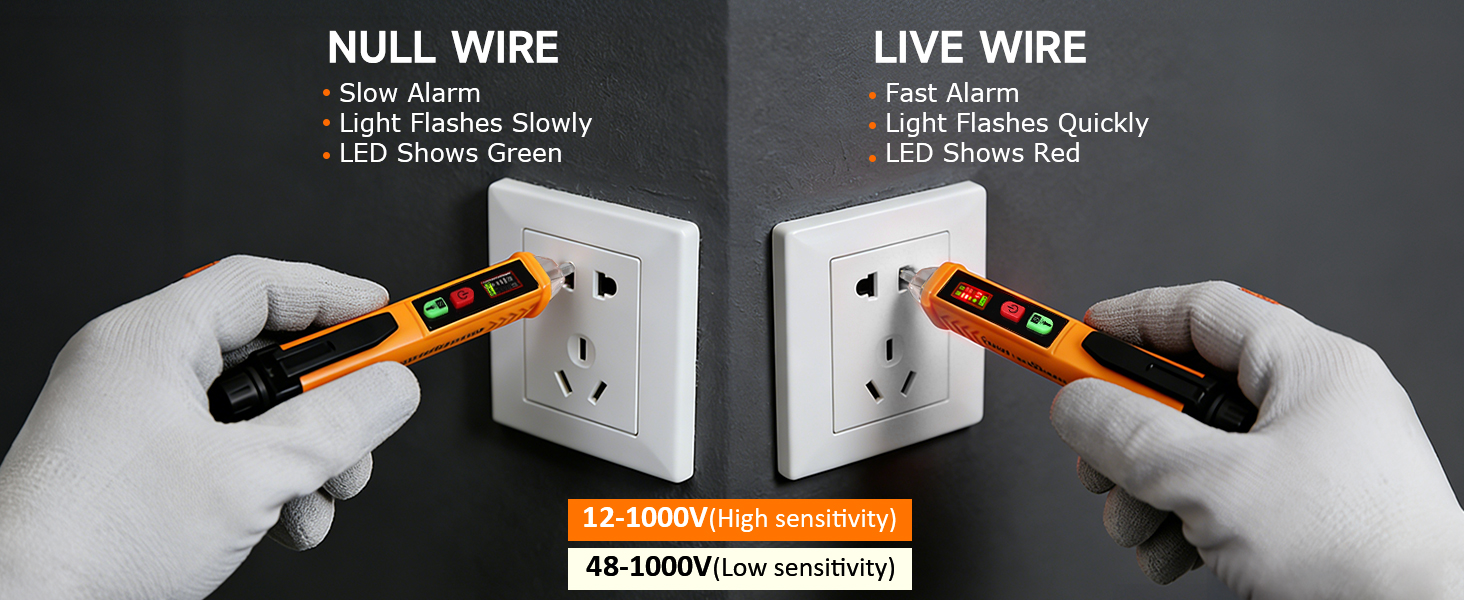 non contact voltage tester AC 12V/48V-1000V