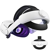 KIWI design Comfort Head Strap Accessories Compatible with Oculus/Meta Quest 2, Elite Strap Repla...