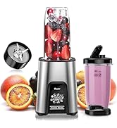 VEWIOR 900W Blender for Shakes and Smoothies, Smoothie Blender with 6 Fins Blender Blade, Persona...