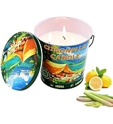 Novalunae Large Soy Citronella Candles Outdoor, 21.2oz 120H Citronella Candles, Non Toxic Outdoor...