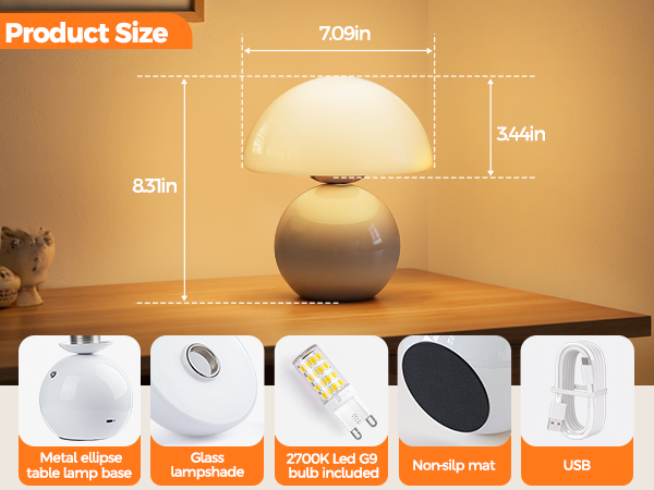mushroom table lamp