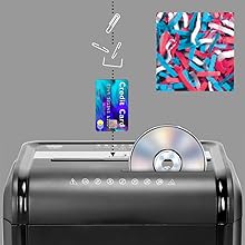 Cross-cuts paper shredder for extra security 