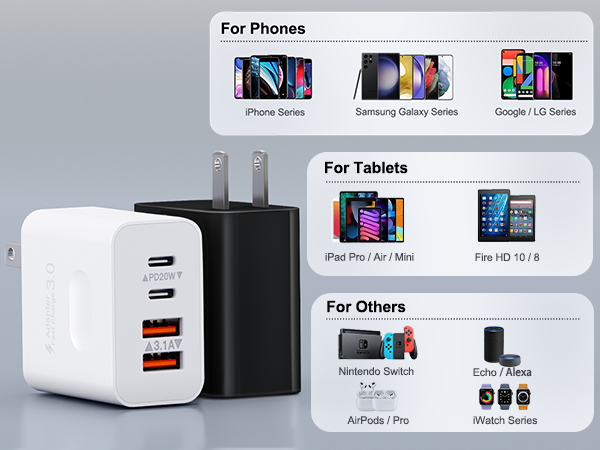 double usb wall charger