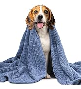 NVNAN Microfiber Dog Towel for Drying Dogs, 40 x 24 Inch Super Absorbent Pet Bath Towel, Soft Qui...