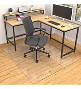 Office Chair Mat for Hard Wood Floors, 36 x 48 inches Clear Floor Mat for for Rolling Chairs, Hea...