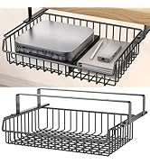 ENONCI Under Desk Drawer, Slide Out Design,No Drill Metal Under Desk Cable Management, Under Desk...