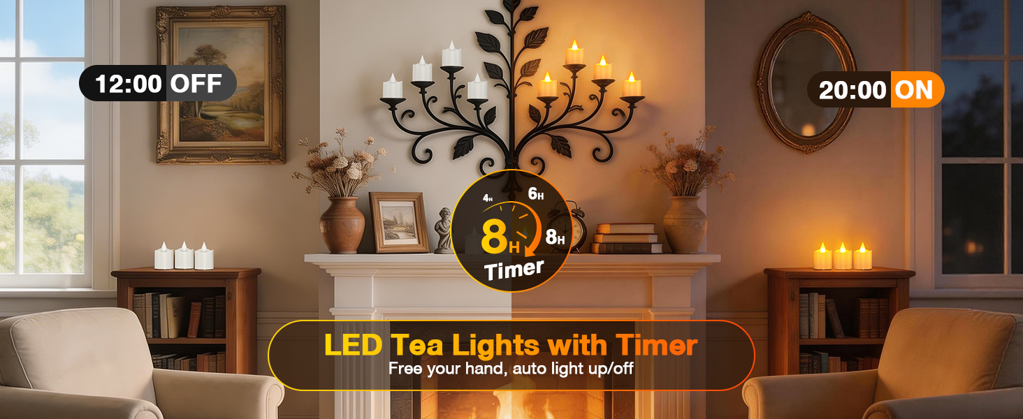 rechargeable remote control tea lights candles led candles with remote timer wall table decor