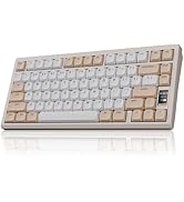 Chilkey ND75 LP Low Profile Aluminum Mechanical Keyboard: 75 Percent Wireless Gaming Keyboard w/S...