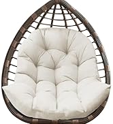 DANGHOOGY Egg Chair Cushion, Waterproof Outdoor Egg Replacement Cushions, Patio Chair Cushions fo...