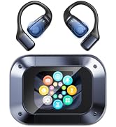 NE25 AI Translation Earbuds Real Time with LCD Touch Screen, AI Translator | Open Ear Headphones ...