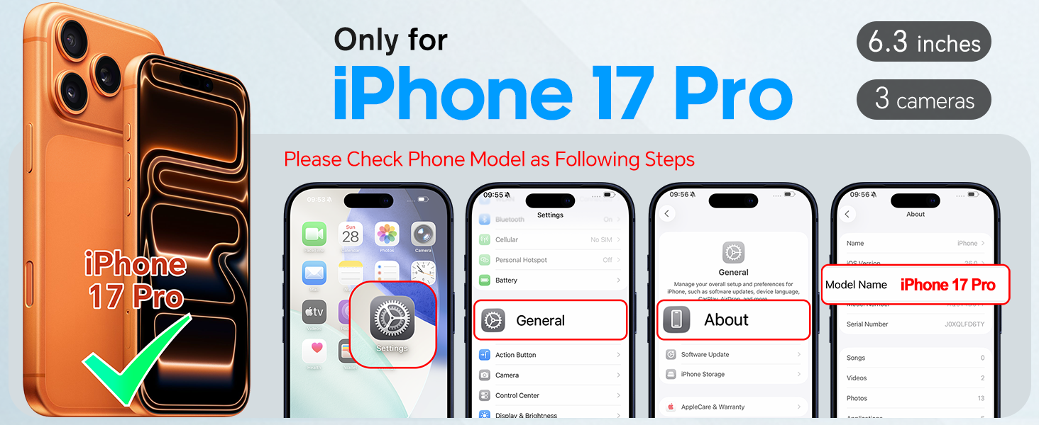 TUCCH Case Wallet for iPhone 17 Pro, TPU Shockproof Shell Stand PU Leather Stand Protective Cover