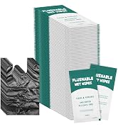 Sanitary Napkin Disposal Bags Disposable Flushable Wipes Set Bulk, Individually Wrapped Personal ...