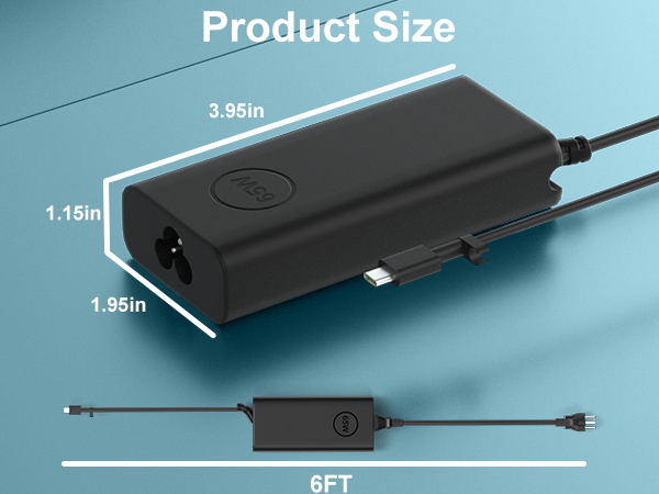65W Charger Compatible with Dell Chromebook 11 13 14 3100/3100/3110/5190 2 in 1 3300 3380 3400