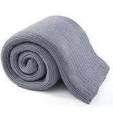Guohaoi Knitted Weighted Blanket(Light Grey 60"x80" 15lbs),Home Décor Cooling Throw Blanket for H...
