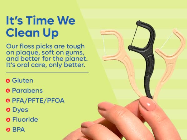Gluten-free floss picks! Tested by dentists, dental hygienists more. How?