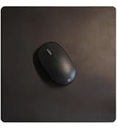 Mouse Pad-Premium Full Grain Genuine Leather (Vintage Black)