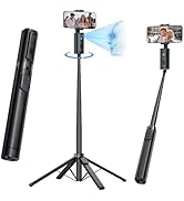 UBeesize 67'' Auto Face Tracking Tripod, 360° Rotation That Follows Your Movement, Selfie Stick w...