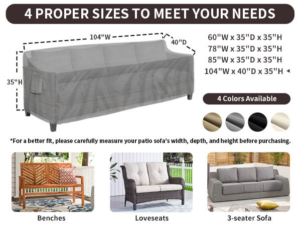 Patio Sofa Cover