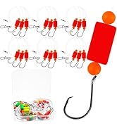 Pompano Rig Saltwater Surf Fishing Rigs – Double Drop Leader Rigs with Hooks, Floats, Beads &amp; Sna...