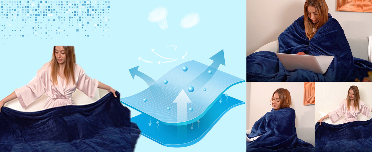navy blankets