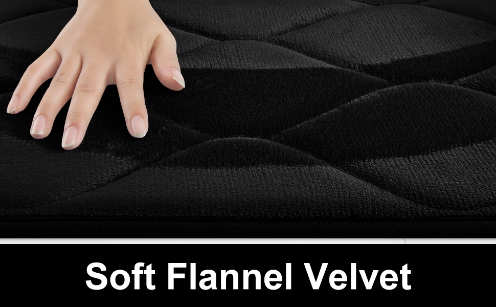 Soft Flannel Velvet Bath Mat